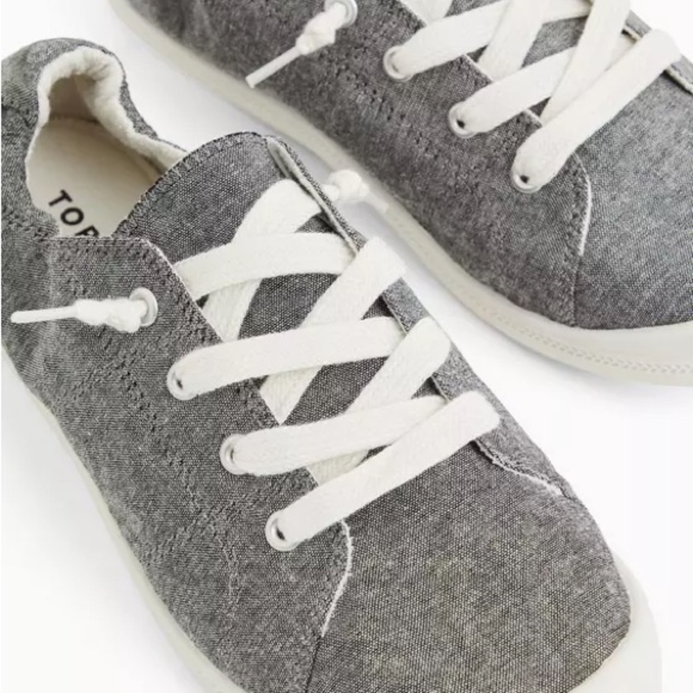 Torrid Gray Ruched Sneakers 8W